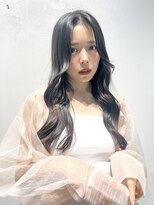 ロンド ストラーダ 心斎橋(Lond strada)&nbsp;韓国前髪顔周りロング×インナーグレージュ[心斎橋/髪質改善]