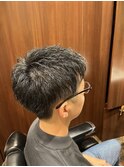 ツーブロアップバング
