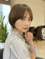 丸みショート/30/40代/50代/前髪あり/ミセス/ショートカット