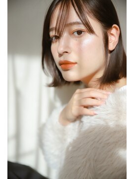 トゥーリ 薬院店(tuuli) 大人女性◆艶レイヤー前髪ピンクベージュ 髪質改善 縮毛矯正