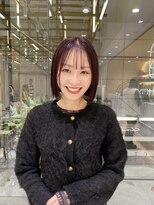 ゼスト フィーノ(ZEST fino) 【橋本姫奈】ボルドーカラー×ツヤ髪ボブ