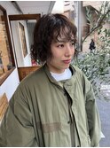 ちょい攻めオシャレボブパーマ