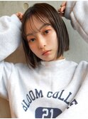 【La fith】アッシュブラック×切りっぱなしボブ