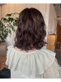 エレノア 梅田店(Eleanor)&nbsp;大きめカールで結んだ時もほぐれたパーマがかわいいスタイル。