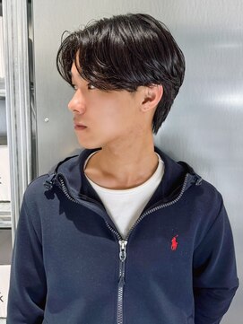 ノエロク 岐阜店(noe rok) センターパートのツーブロックスタイル１