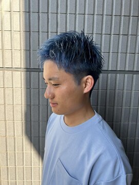 フェイス 石川町 (FACE) メンズショート/ブルーカラー/エンドウ