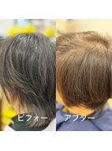 ＃ノンダメージ白髪ボカシ＋デザインカット