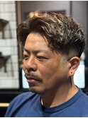 センターパート  パーマ  メンズ