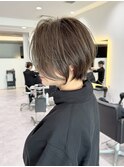30代/40代/50代◎絶壁解消/白髪ぼかし/大人小顔ショート【湯本】