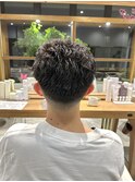 オールバックパーマ