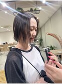 切りっぱなしボブ