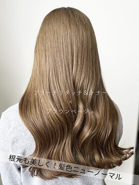 サラジュ 仁川店(SARAJU) 【透明感カラー特化】　ブリーチあり×ブラウンベージュ