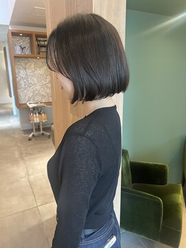 トップヘアーヒルズ 安城(TOP HAIR HILLS) 前髪流れる柔らかいボブスタイル！