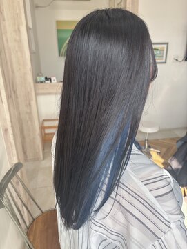 オーシー 志比口店(O'sea) イヤリングカラー×ブルーアッシュ×ブルーブラック