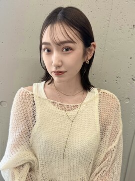 シーク 天神(SEEK) ボブカット/タイトヘア/シースルーバング/グレージュ