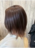 顔周りと毛先に動きをプラス◎大人カジュアルミディ