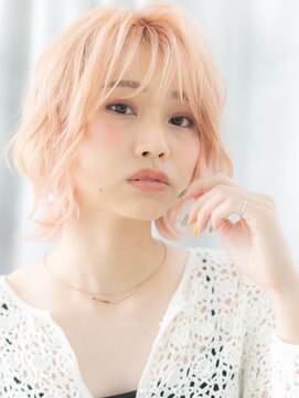 ブリーチシースルーバング前下がりショートs小山10代20代