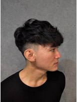 クフィア メンズヘアー カンポ 天王寺店(CUFFIA MEN'SHAIR CAMPO)&nbsp;アップバング波巻きパーマ極道パーマスパイラルパーマ