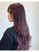ディーヴァヘアーエズ(DIVA hair Eze)&nbsp;20代30代ワンカラーピンクパープル韓国風ロング艶髪