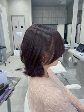 アロット 溝の口店(a.lot) レイヤーボブ×チェリーブラウン