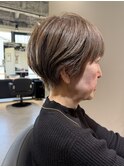 ◎前下がりボブ/ピンクベージュボブ