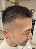 スキンフェードのベリーショート