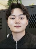 ナチュラルショートメンズカット透明感カラーパーマ髪質改善