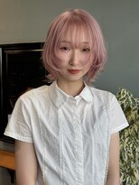 ソウリード(sou Lead)&nbsp;淡めピンク＊顔まわりレイヤーボブ