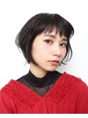 こなれ女子に人気●眉上でおしゃれ感アップのショートボブ