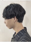 スリークパーマショートマッシュ
