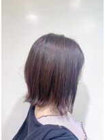 アズール 草加(azule)&nbsp;ピンクベージュ　切りっぱなし外ハネボブ