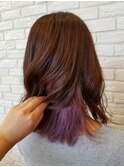 大人パープル☆インナーカラー