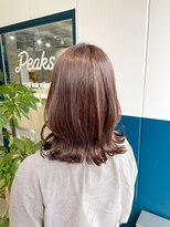 ピークス 千葉店(Peaks)&nbsp;透明感が可愛い♪マロンベージュ