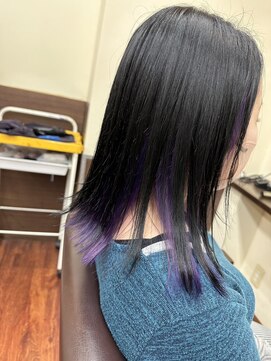 アローズ 玉名店(arose) ☆★インナーカラー×ブルーブラック★☆