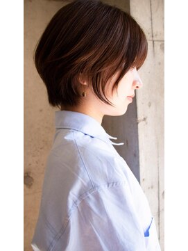 ヘアーアンドメイク ファット(Hair&Make PHAT) 大人可愛いショートナチュラル丸みボブブラウンカラー30代40代