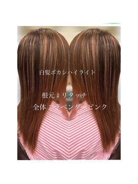 アイナ(aina) 脱☆白髪染めハイライト【ハイライトカラー】×【白髪ぼかし】