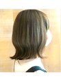 ルポシノエル(rupo si Noel) 小顔くびれミディアムボブ×透け感オリーブベージュこなれ感♪