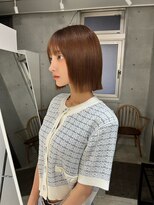 サンド 池袋(sand)&nbsp;前髪/マチルボブ/ピンクベージュ/インナーグレージュ/髪質改善