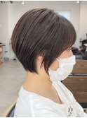 黒髪/グレーベージュ/レイヤーロング/前髪パーマ[西船橋/津田沼]