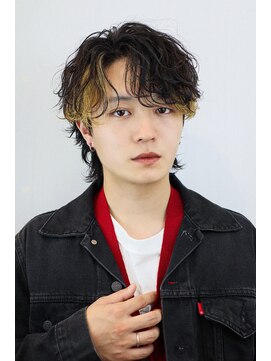 オーシャントーキョー 原宿(OCEAN TOKYO) 波巻きパーマメンズツイストスパイラルパーマセンターパート