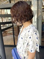 コフィー バイ メルト 吉祥寺(cofy by melt)&nbsp;【三ツ井】ブラウンカラー ボブパーマ 無造作 スタイリング簡単