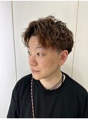 メンズ/スパイラルパーマ/ビジネスショート/ツーブロック