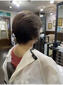 襟足軽めショートボブ