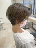 大人ショート/大人ボブ/アッシュ/ショートボブ/新百合ヶ丘