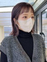 ハピネス 河原町店(Happiness) 伸ばしかけボブ　オン眉　ローライト　京都美容室　進詩織