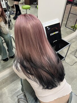ダブル アンダーバー サロン(W_SALON) 【W_SALON 河原町】ピンク×ブラック