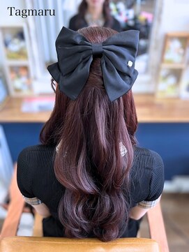 タグマル きれいめハーフアップ☆京都お呼ばれヘアセット