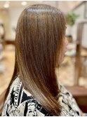白髪ぼかし/ハイライト/髪質改善ミディアム大人上品艶感40代50代