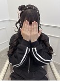 【ヘアメ】編みカチュハーフクラゲヘア＊新井