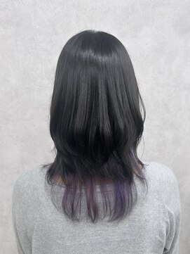 アン ブリーチ 大宮駅東口店(UN BLEACH) 《ブリーチ1回》インナーパープルカラー